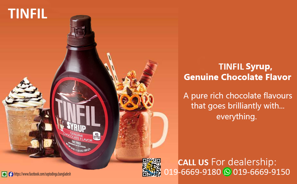 TINFIL SYRUP CHOCOLATE FLAVOR
